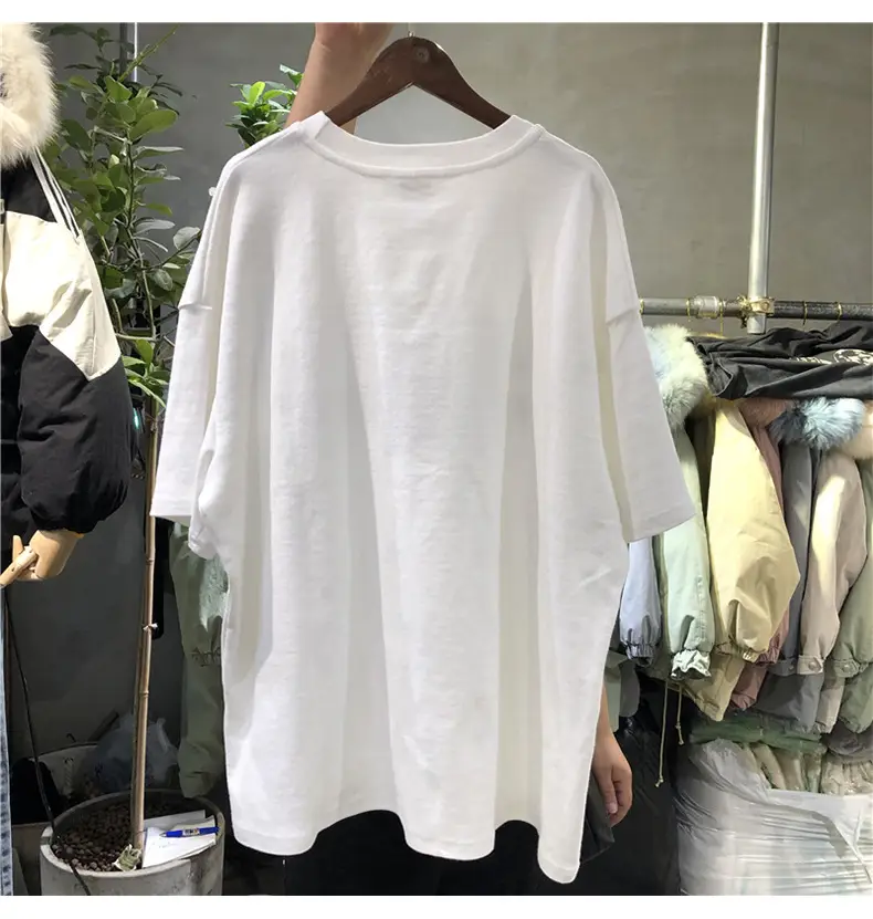 Women Grey Michael B. Scott T-Shirt 2025 New Summer Korean Style — feature 6