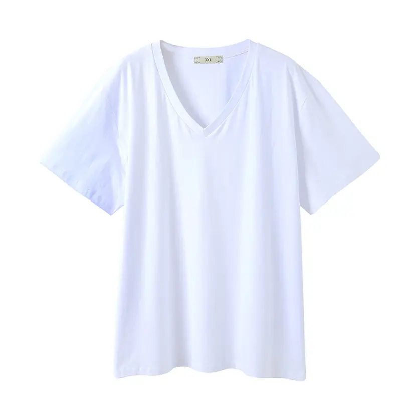 2025 Summer V Neck Green T-Shirt Large - Image 2