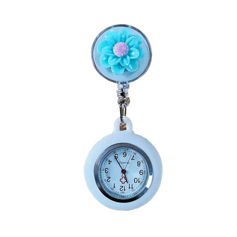 Nurse Pocket Watch Retractable Pull Buckle Source Watch Factory In-Stock Wholesale Hospital Work Badge Gift Watch Dial