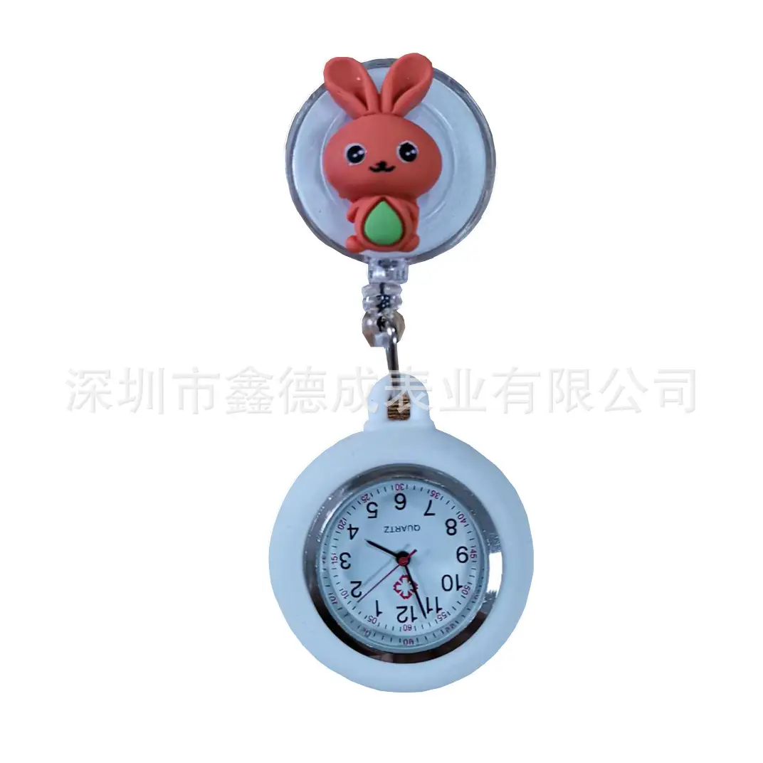 Nurse Pocket Watch Retractable Pull Buckle Source Watch Factory In-Stock Wholesale Hospital Work Badge Gift Watch Dial