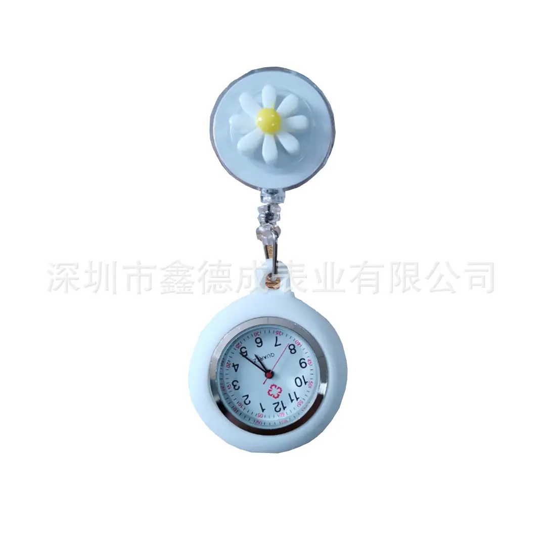 Nurse Pocket Watch Retractable Pull Buckle Source Watch Factory In-Stock Wholesale Hospital Work Badge Gift Watch Dial