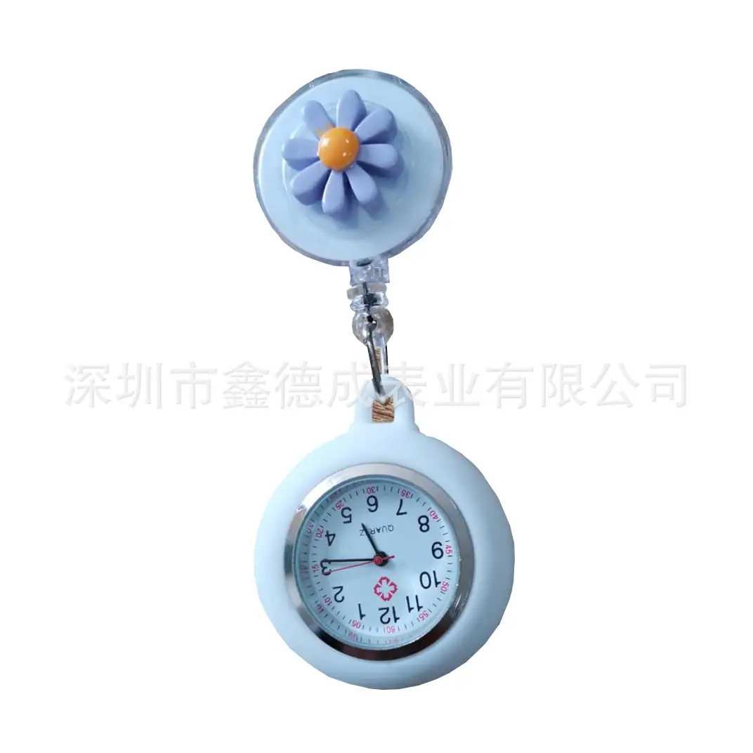 Nurse Pocket Watch Retractable Pull Buckle Source Watch Factory In-Stock Wholesale Hospital Work Badge Gift Watch Dial