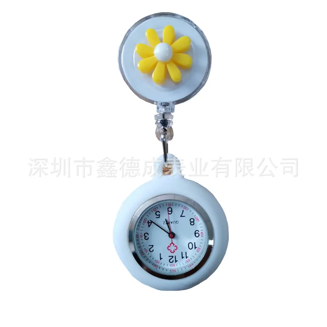 Nurse Pocket Watch Retractable Pull Buckle Source Watch Factory In-Stock Wholesale Hospital Work Badge Gift Watch Dial