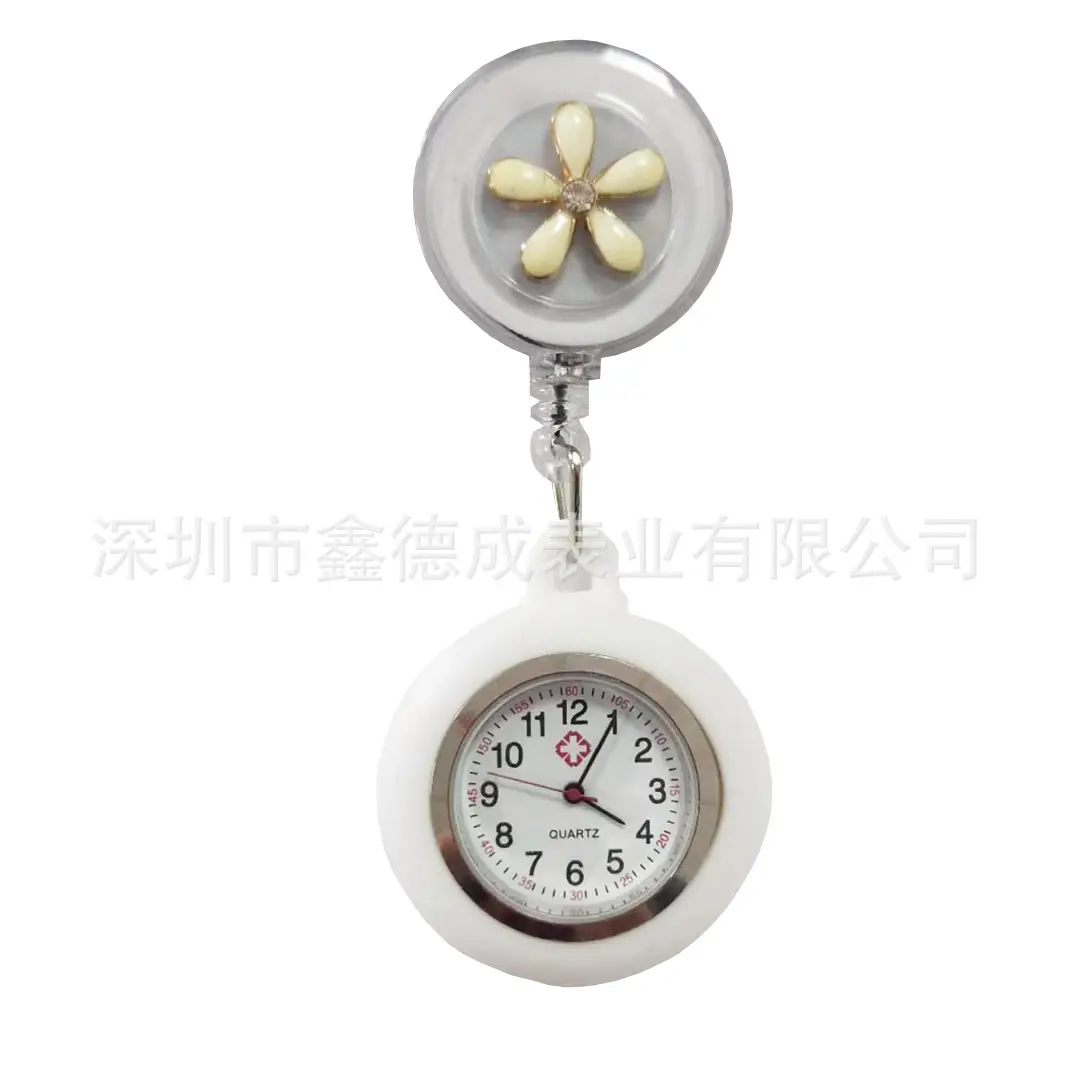 Nurse Pocket Watch Retractable Pull Buckle Source Watch Factory In-Stock Wholesale Hospital Work Badge Gift Watch Dial