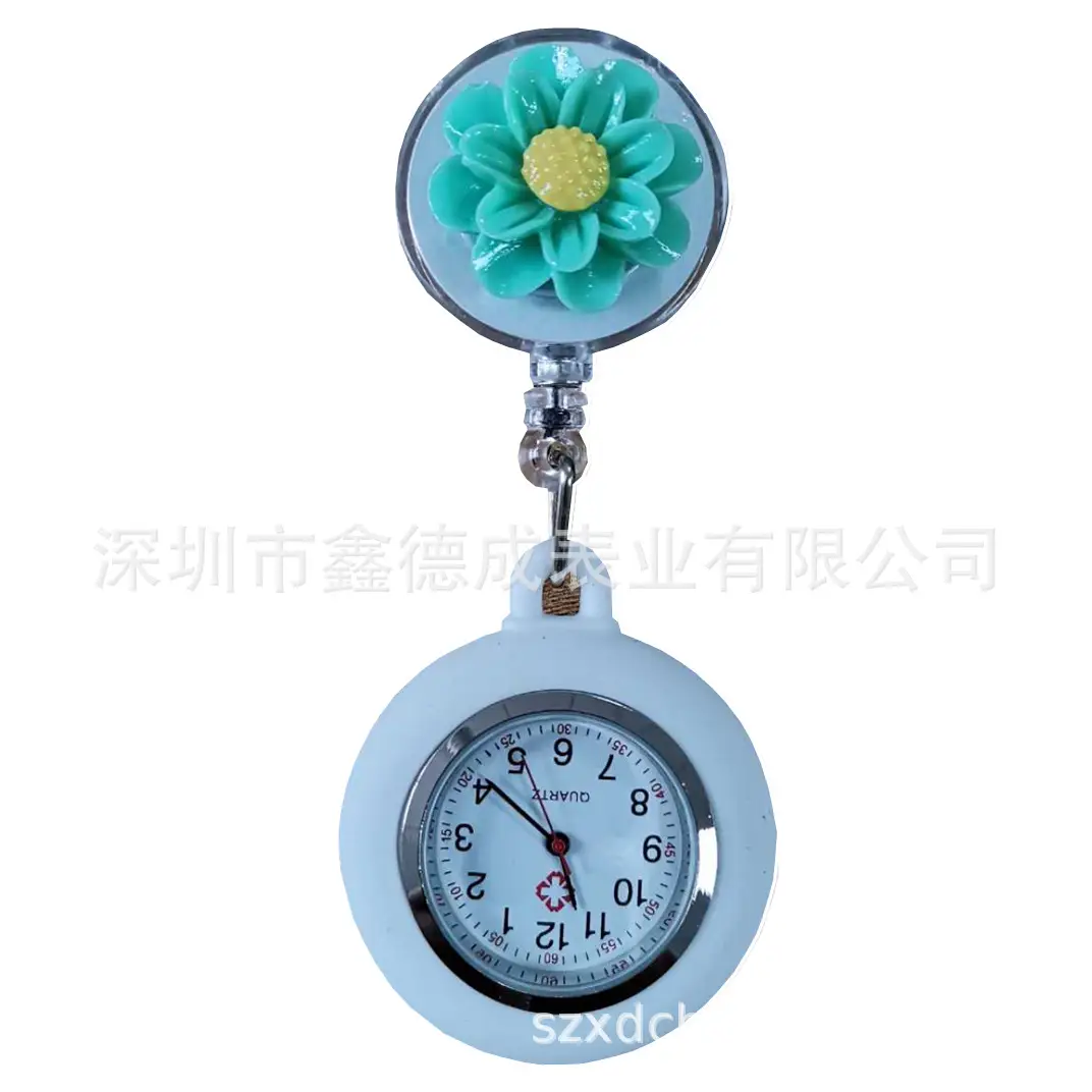 Nurse Pocket Watch Retractable Pull Buckle Source Watch Factory In-Stock Wholesale Hospital Work Badge Gift Watch Dial