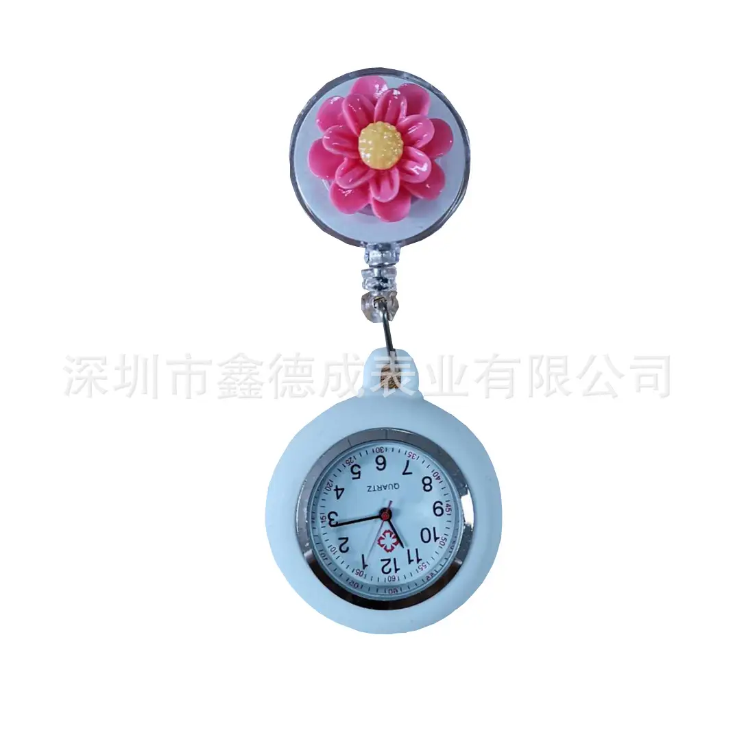 Nurse Pocket Watch Retractable Pull Buckle Source Watch Factory In-Stock Wholesale Hospital Work Badge Gift Watch Dial