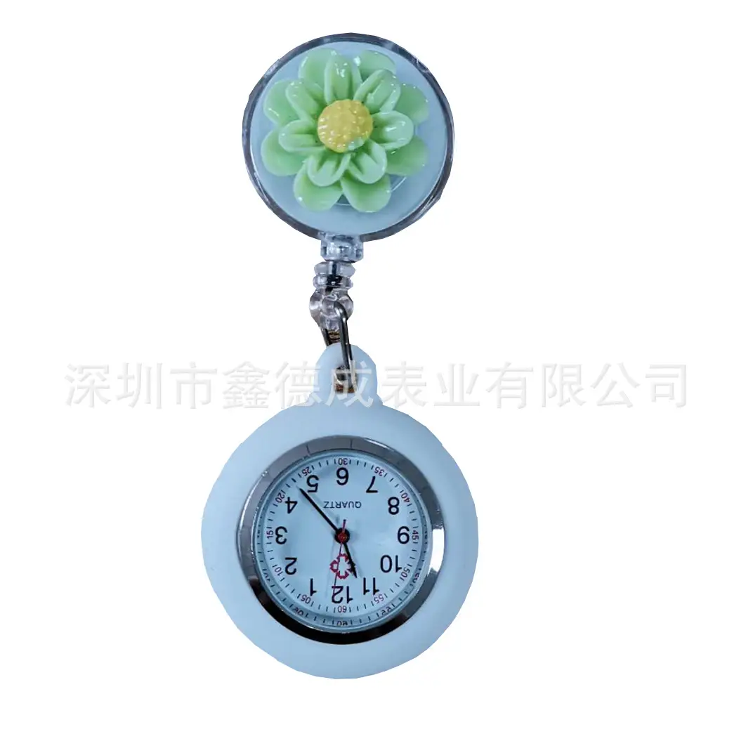 Nurse Pocket Watch Retractable Pull Buckle Source Watch Factory In-Stock Wholesale Hospital Work Badge Gift Watch Dial