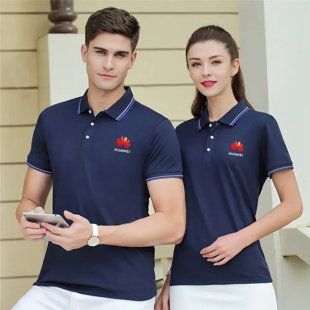 Tiffany Polo Shirt with Red Trim Short Sleeve - Image 16
