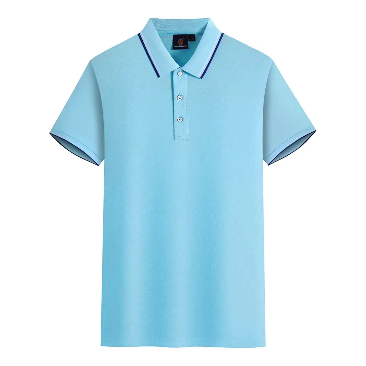 Tiffany Polo Shirt with Red Trim Short Sleeve - Image 11