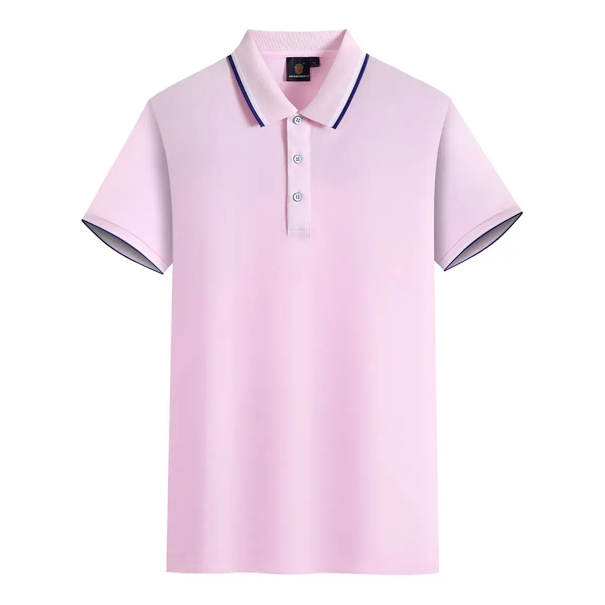 Tiffany Polo Shirt with Red Trim Short Sleeve - Image 2