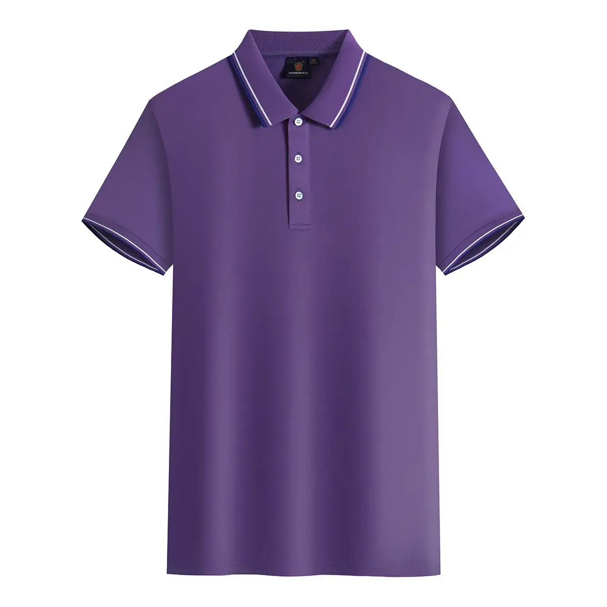 Tiffany Polo Shirt with Red Trim Short Sleeve - Image 5