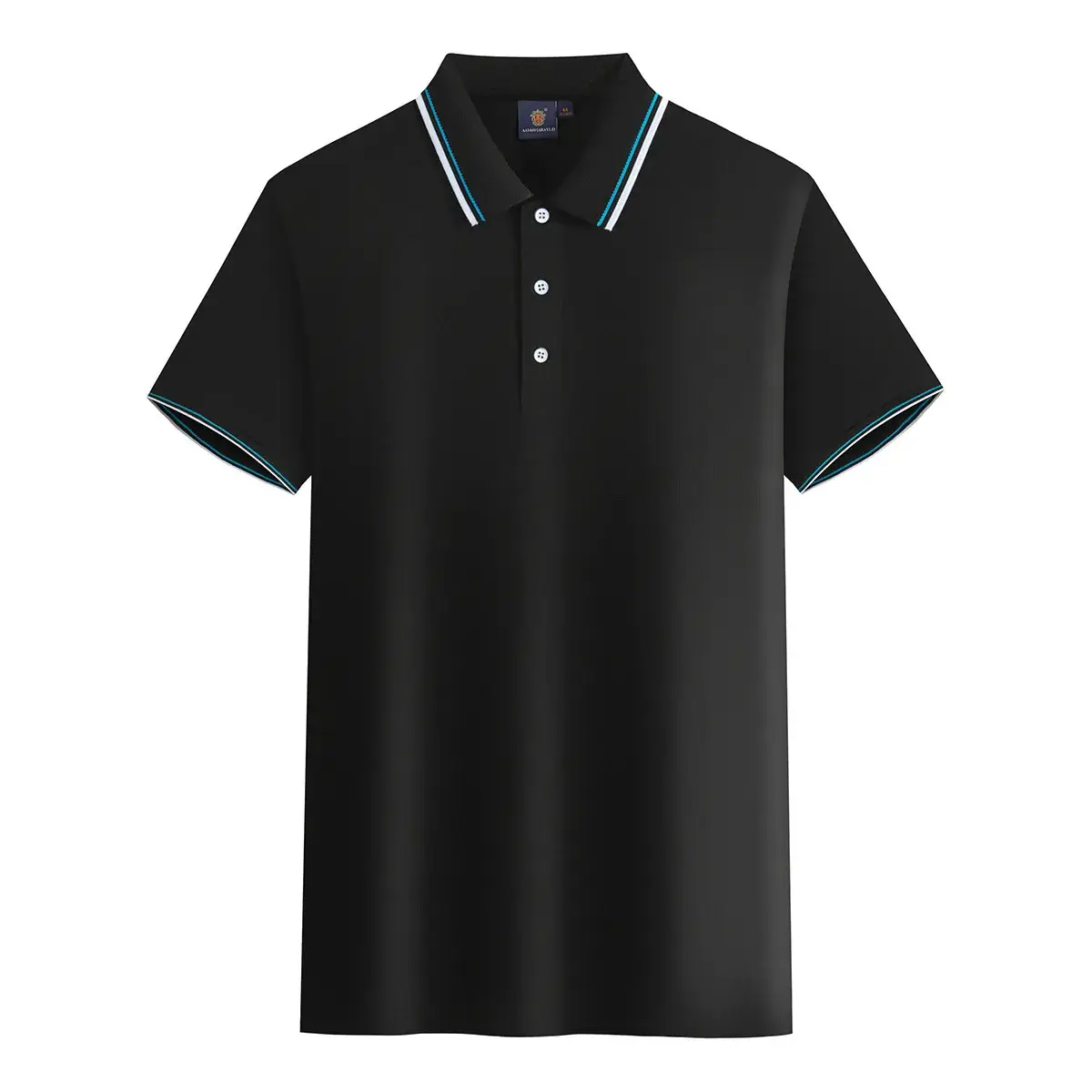 Tiffany Polo Shirt with Red Trim Short Sleeve - Image 6