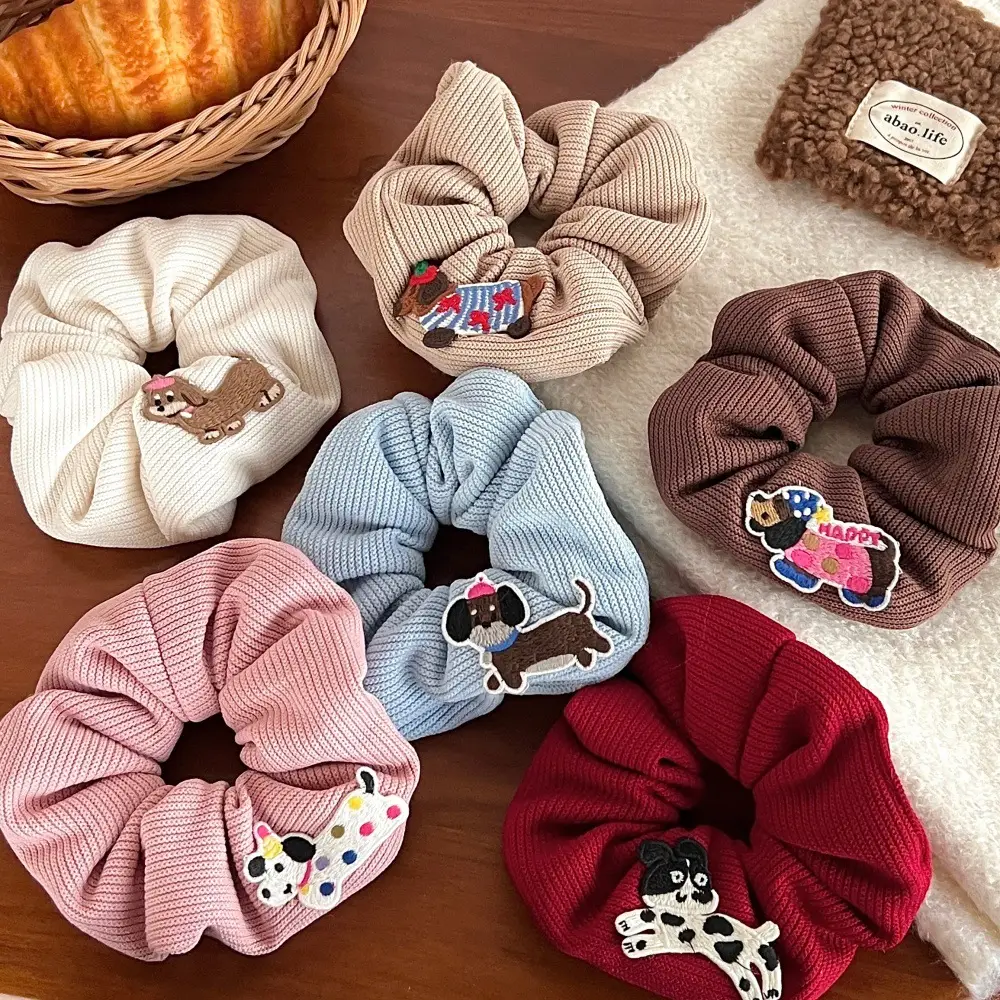 Cute Puppy Hair Ring Niche Design Feeling Temperament Korean Style Headwear — feature 12
