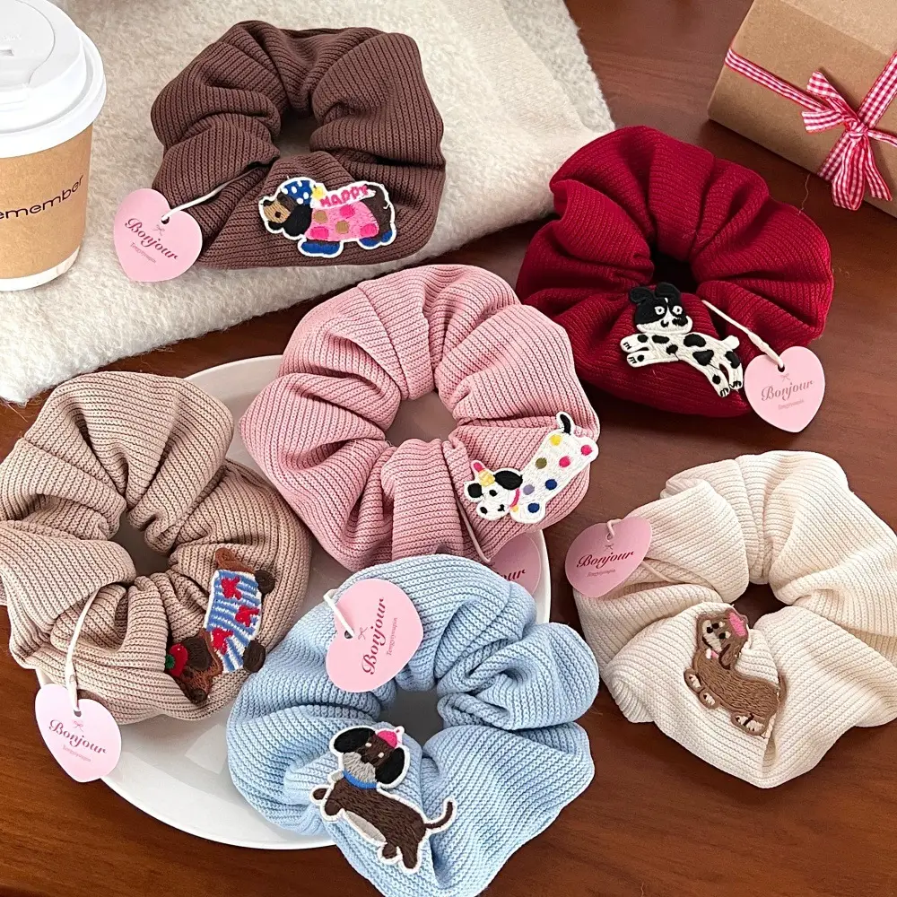 Cute Puppy Hair Ring Niche Design Feeling Temperament Korean Style Headwear — feature 13