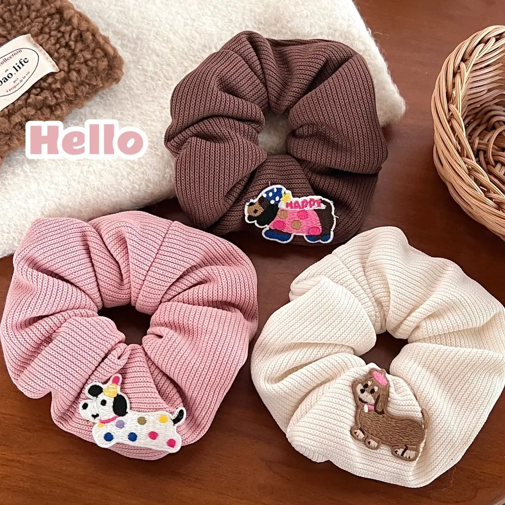 Cute Puppy Hair Ring Niche Design Feeling Temperament Korean Style Headwear — feature 5