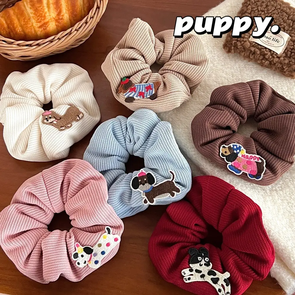 Cute Puppy Hair Ring Niche Design Feeling Temperament Korean Style Headwear — feature 7