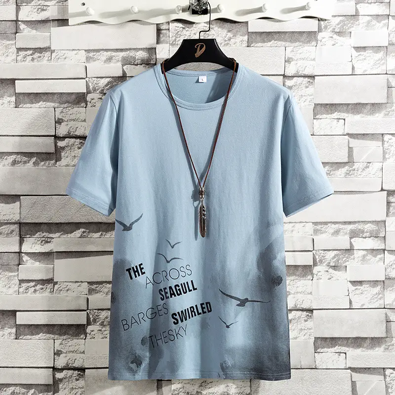Men Printed Cotton T-Shirt White 2025 - Image 4