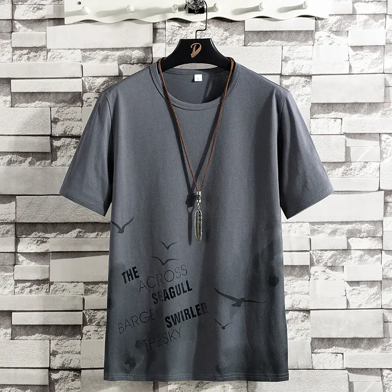 Men Printed Cotton T-Shirt White 2025 - Image 2
