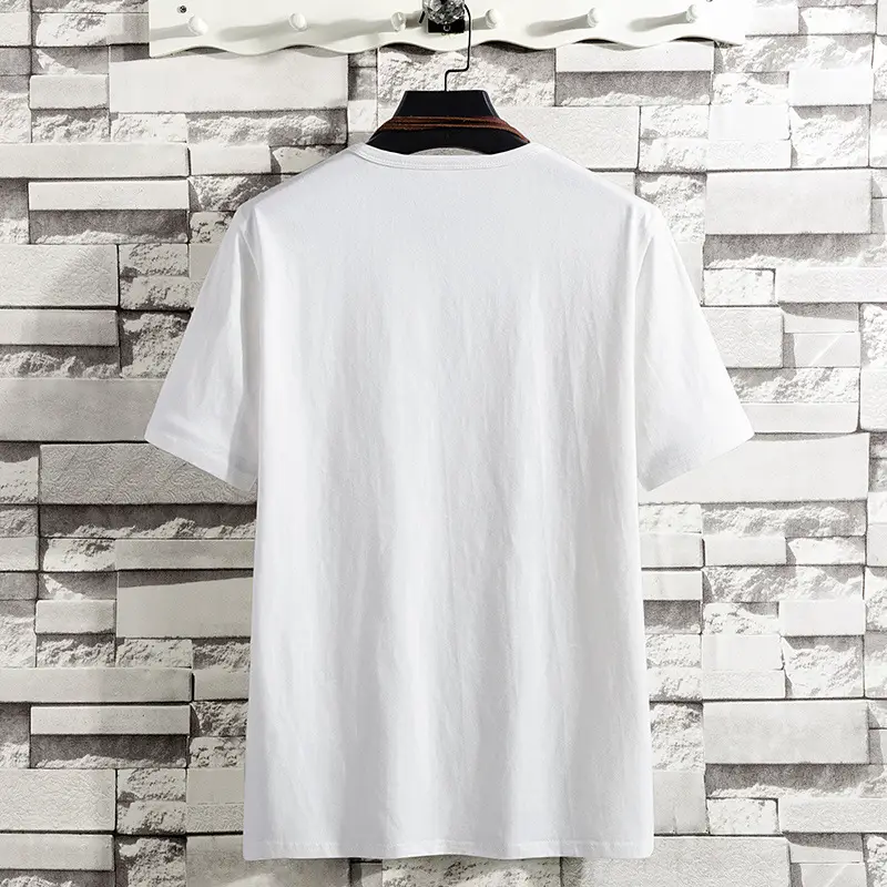Men Printed Cotton T-Shirt White 2025 - Image 5