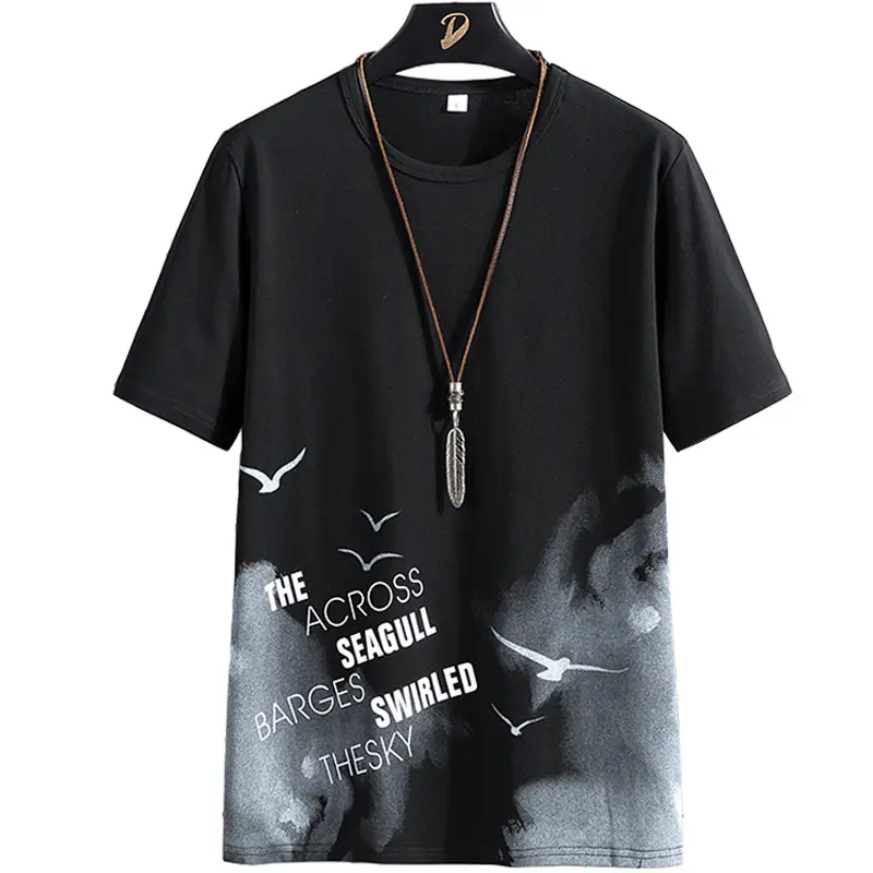 Men Printed Cotton T-Shirt White 2025 - Image 6