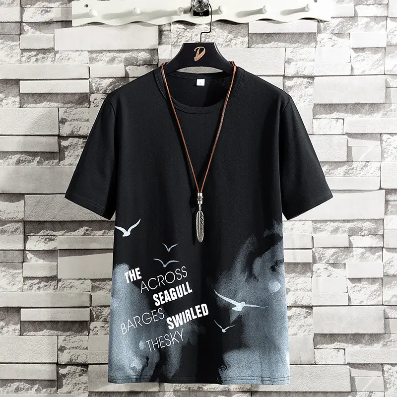 Men Printed Cotton T-Shirt White 2025 - Image 3