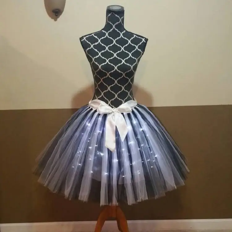 LED Red Light Skirt for Girls Party Dress - Image 5