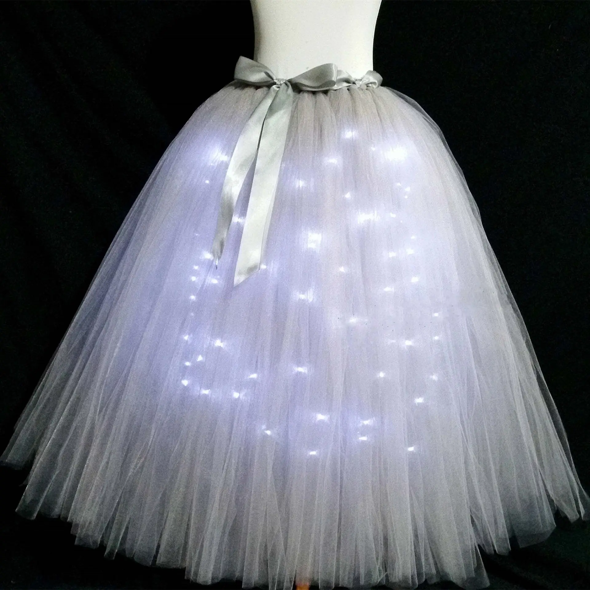 LED Light Mesh Adult Tulle Skirt Party Dress - Image 5