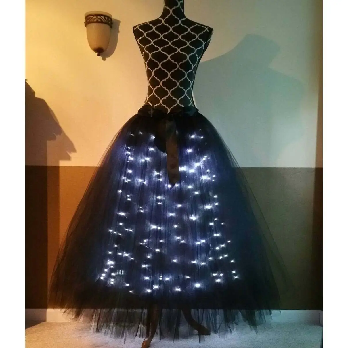 LED Light Mesh Adult Tulle Skirt Party Dress - Image 7