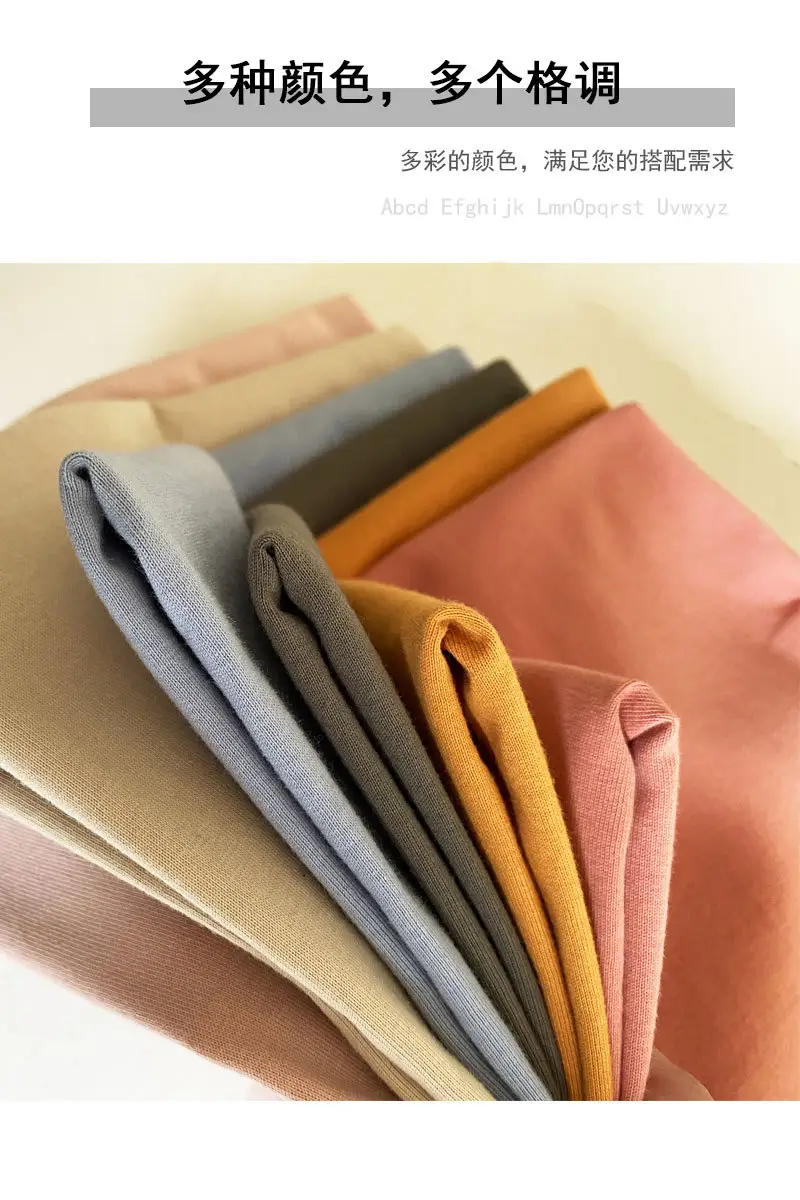 Men Cotton Crewneck T-Shirt Purple 250g — feature 2