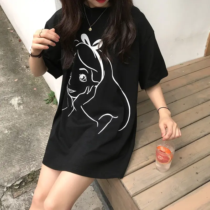 2025 Printed Mid-Length T-Shirt for Women - Image 6