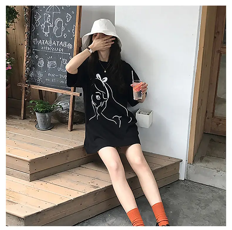 2025 Printed Mid-Length T-Shirt for Women — feature 10