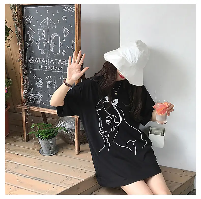2025 Printed Mid-Length T-Shirt for Women — feature 12