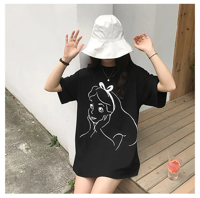 2025 Printed Mid-Length T-Shirt for Women — feature 13