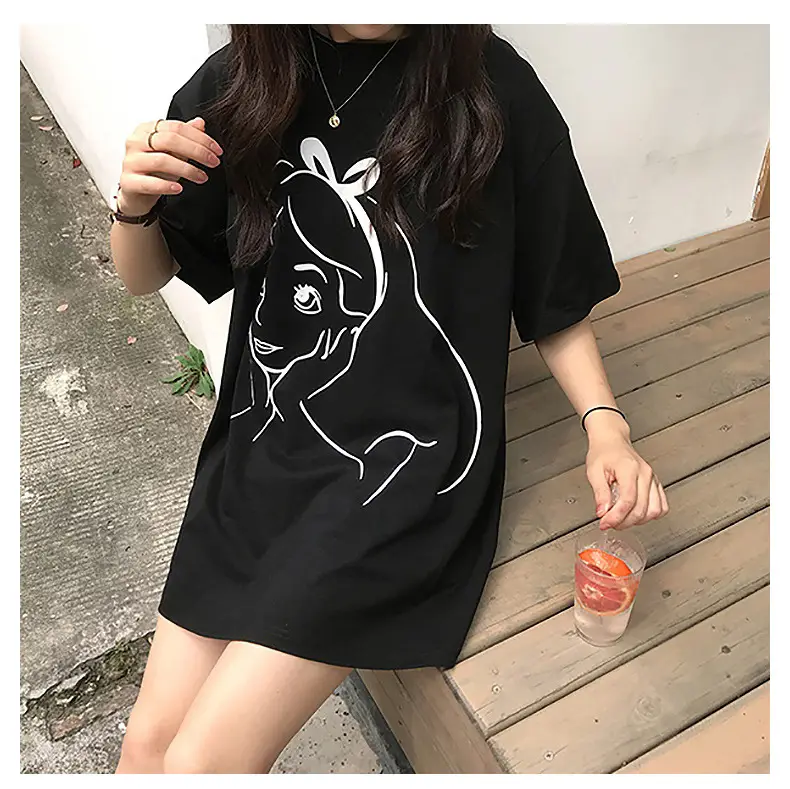 2025 Printed Mid-Length T-Shirt for Women — feature 14