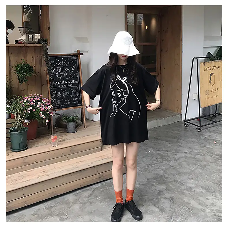 2025 Printed Mid-Length T-Shirt for Women — feature 15