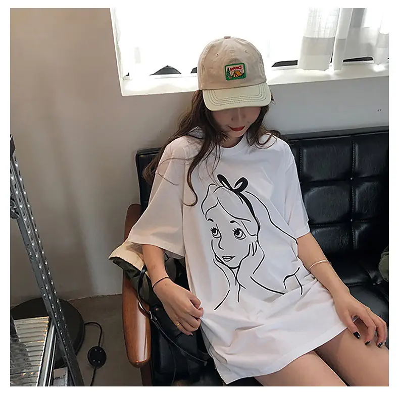2025 Printed Mid-Length T-Shirt for Women — feature 3