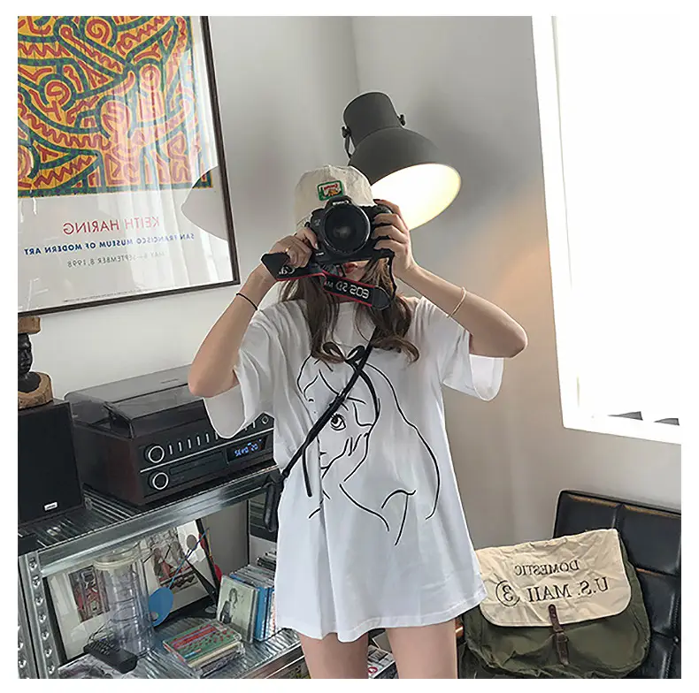 2025 Printed Mid-Length T-Shirt for Women — feature 7