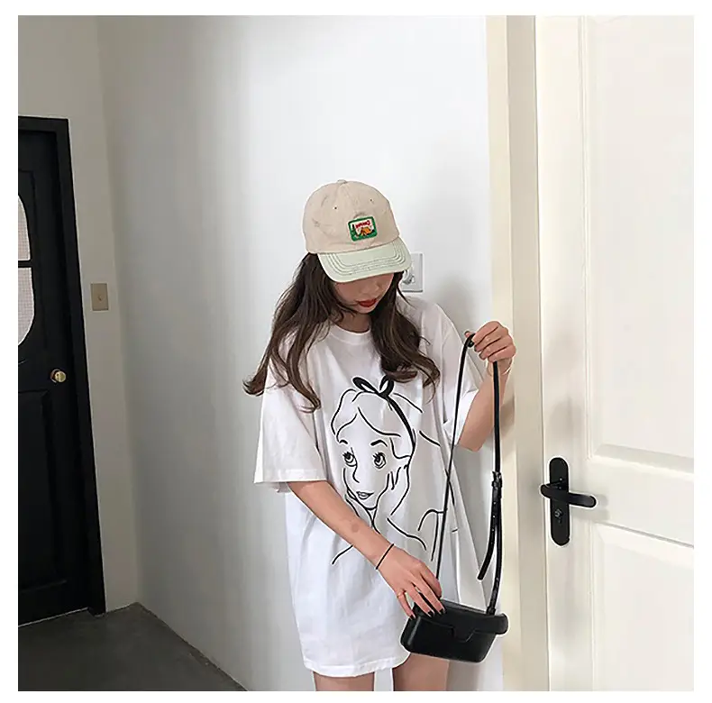 2025 Printed Mid-Length T-Shirt for Women — feature 8