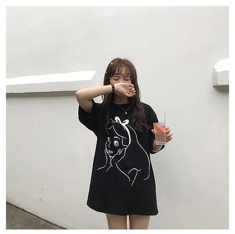2025 Printed Mid-Length T-Shirt for Women — feature 9