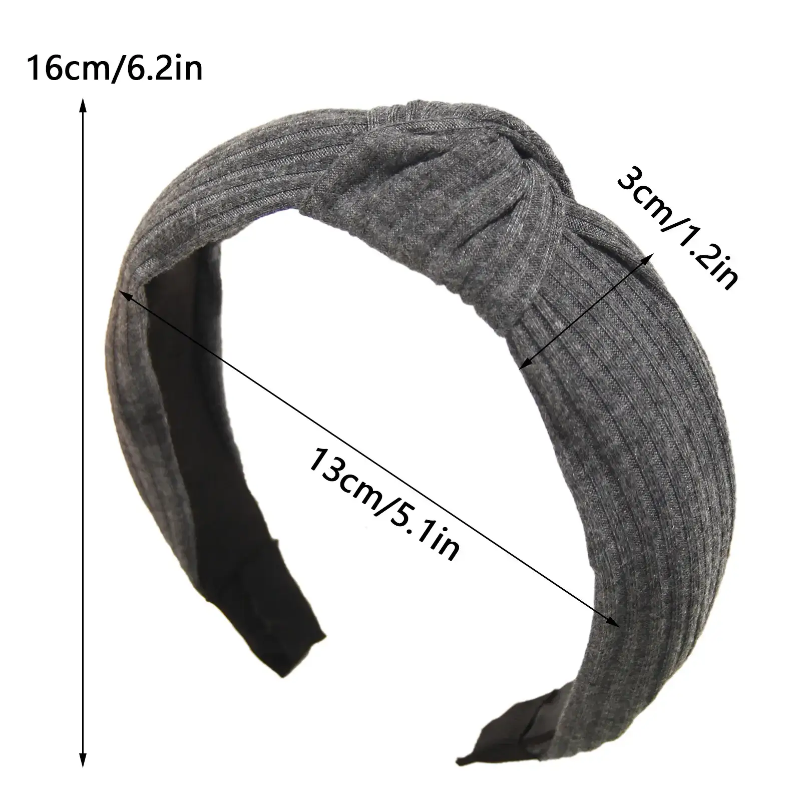 Korean Style Yellow Knitted Headband for Women - Image 17