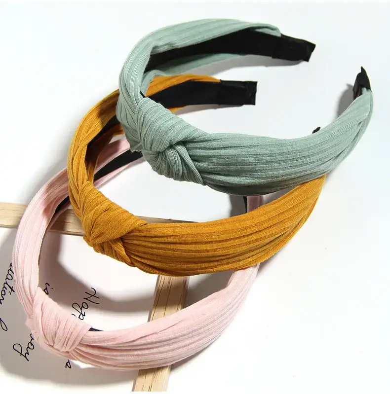 Korean Style Yellow Knitted Headband for Women — feature 12