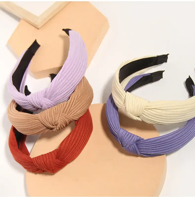 Korean Style Yellow Knitted Headband for Women — feature 13