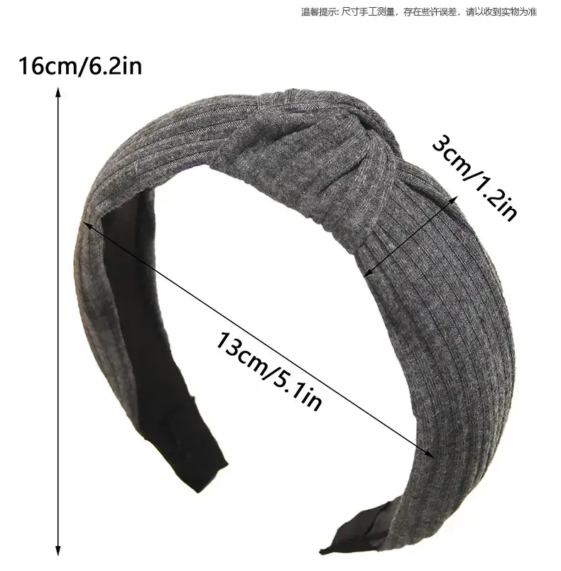 Korean Style Yellow Knitted Headband for Women — feature 3