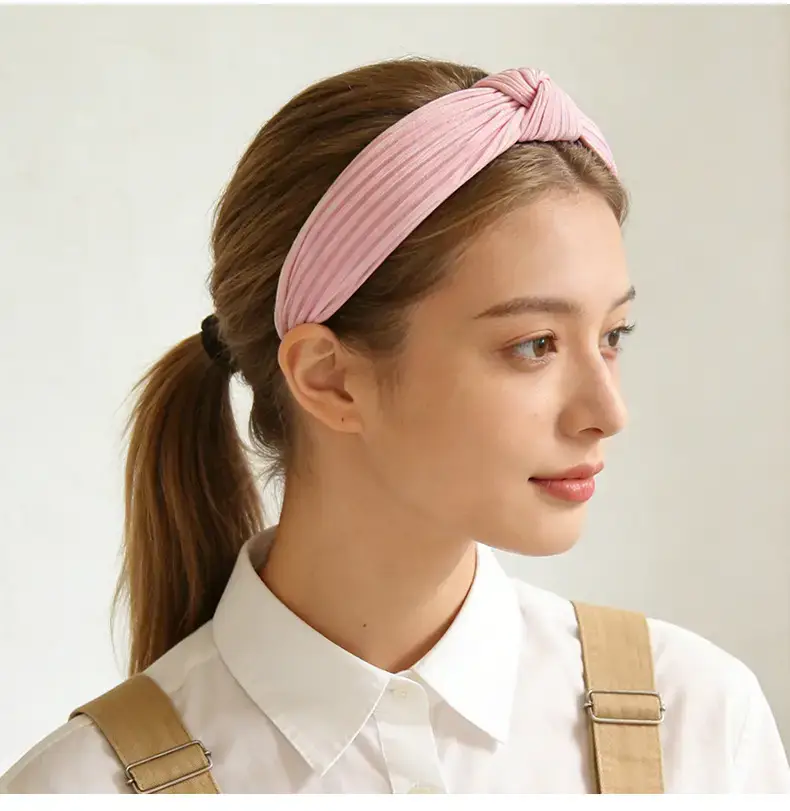 Korean Style Yellow Knitted Headband for Women — feature 9