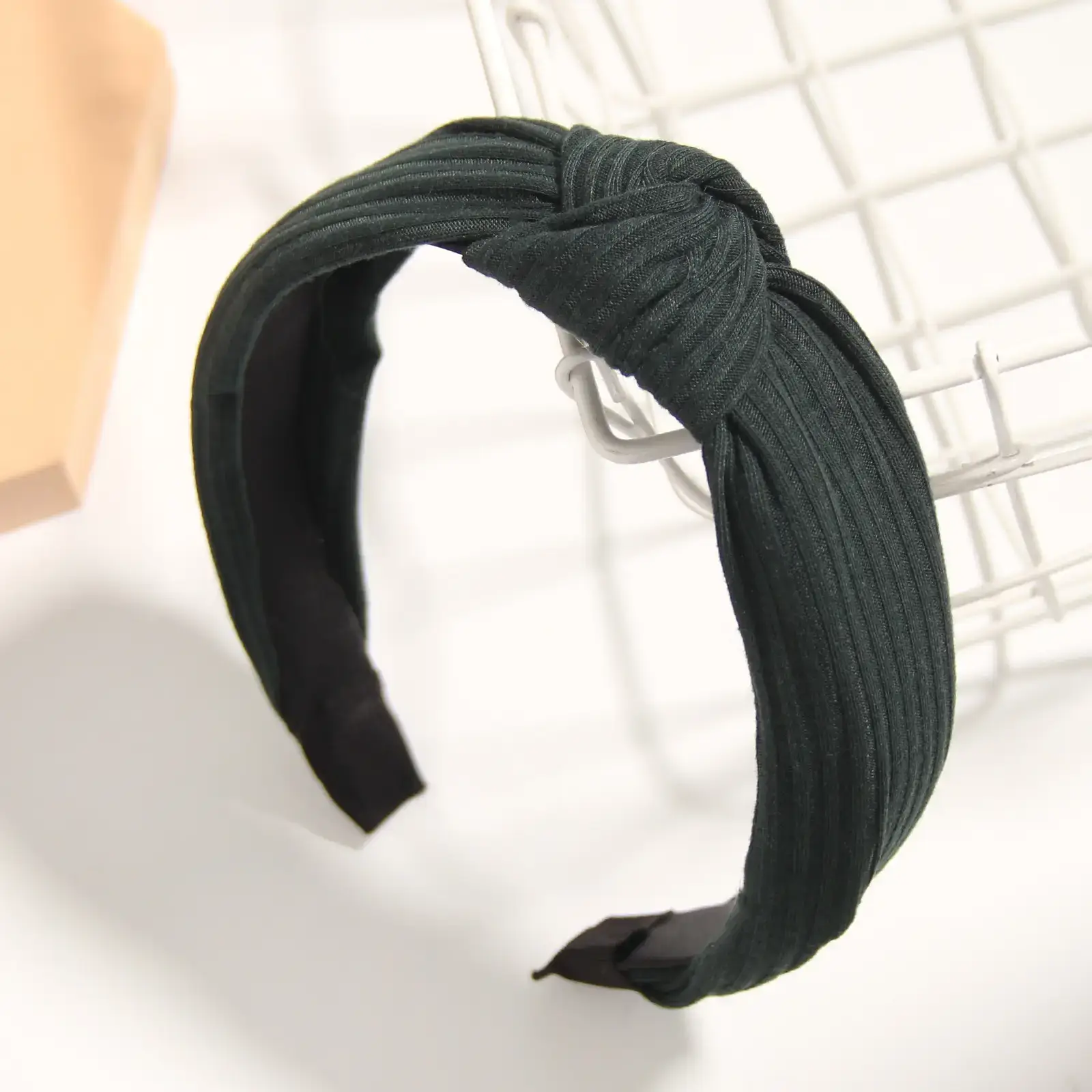 Korean Style Yellow Knitted Headband for Women - Image 11