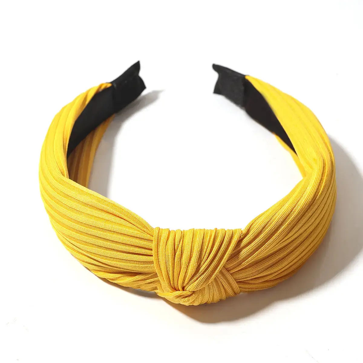 Korean Style Yellow Knitted Headband for Women - Image 13