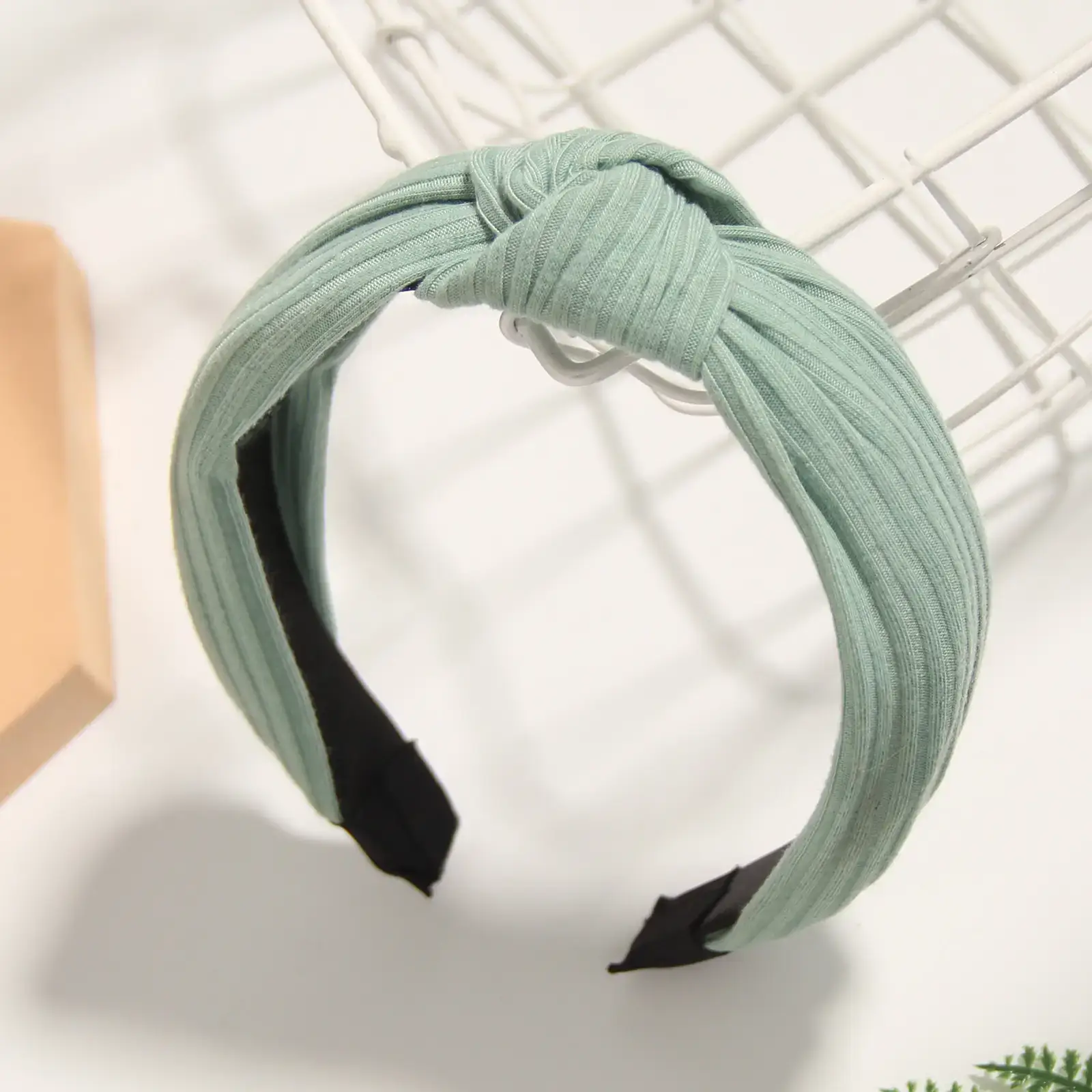 Korean Style Yellow Knitted Headband for Women - Image 7