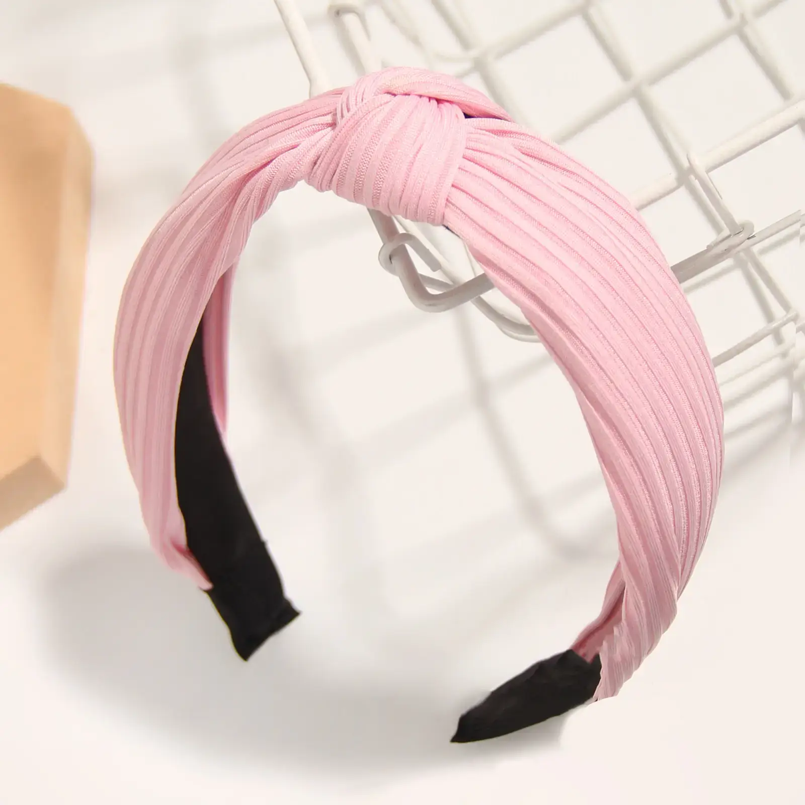 Korean Style Yellow Knitted Headband for Women - Image 8