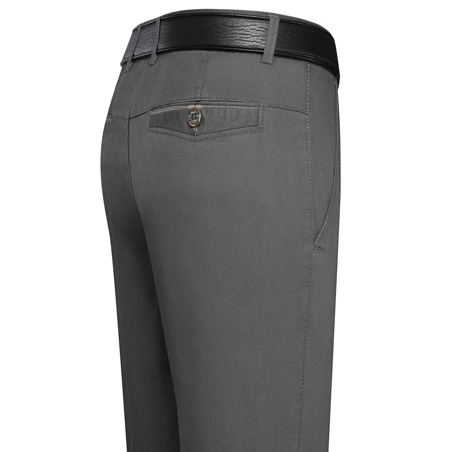 Cotton Summer Men's High Waist Pants Straight Business Casual - Image 9