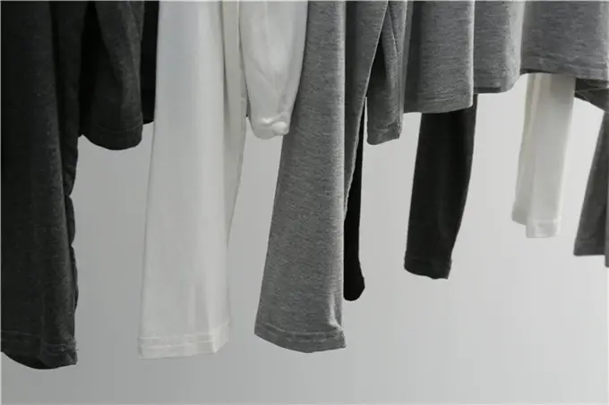 Women Grey Long Sleeve T-Shirt Loose Fit — feature 5
